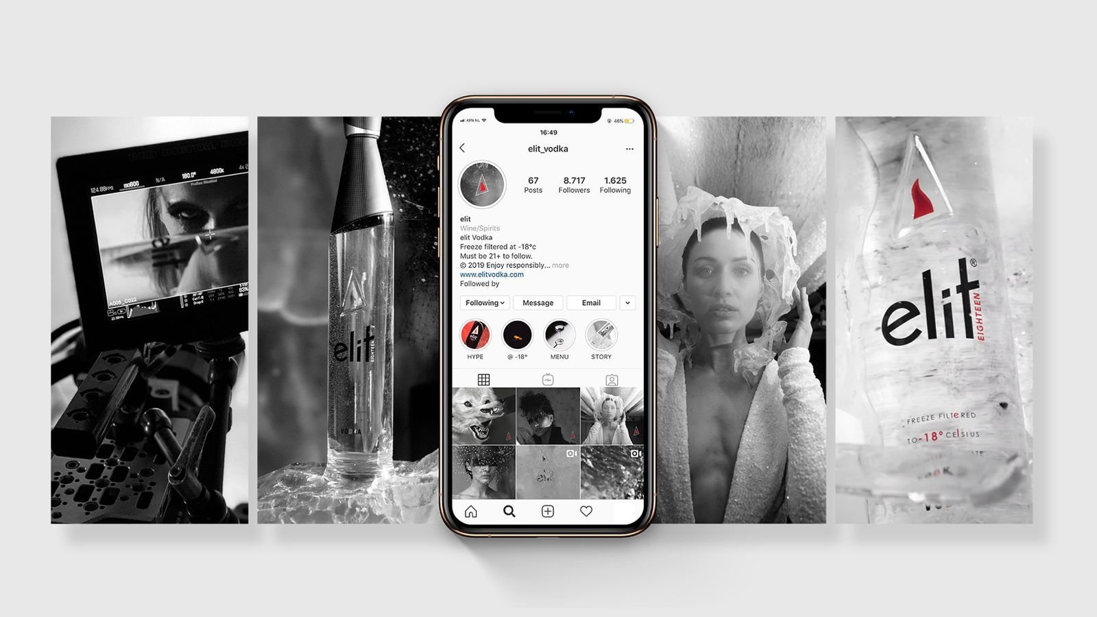 Elit Vodka work by Vertical